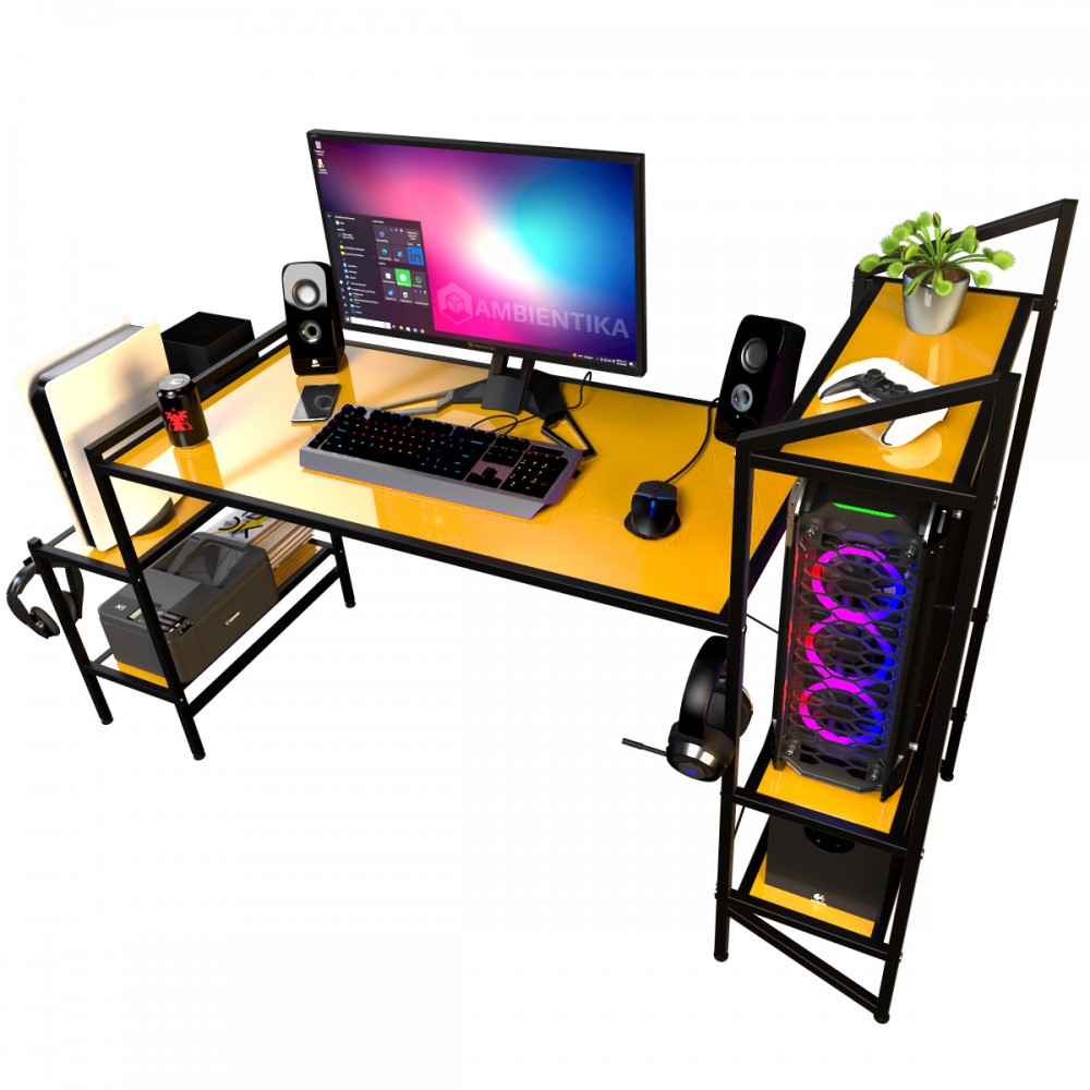 Desk-Top modelo J Escritorio Gamer Ambientika